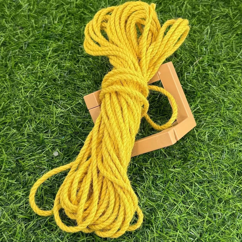 Alta resistencia a la tracción Cordones amarillos de cuerda de yute con 30 años de experiencia