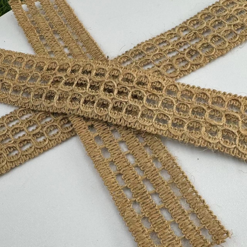 70% de yute 30% de poliéster cinta decorativa ecológica para la producción de yute degradable