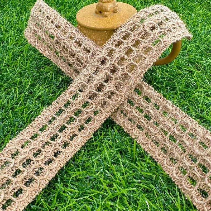 70% de yute 30% de poliéster cinta decorativa ecológica para la producción de yute degradable