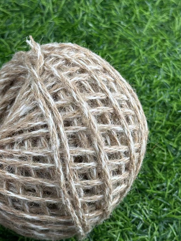 Cuerdas de yute de color natural y protección ecológica personalizada y decoración de regalos